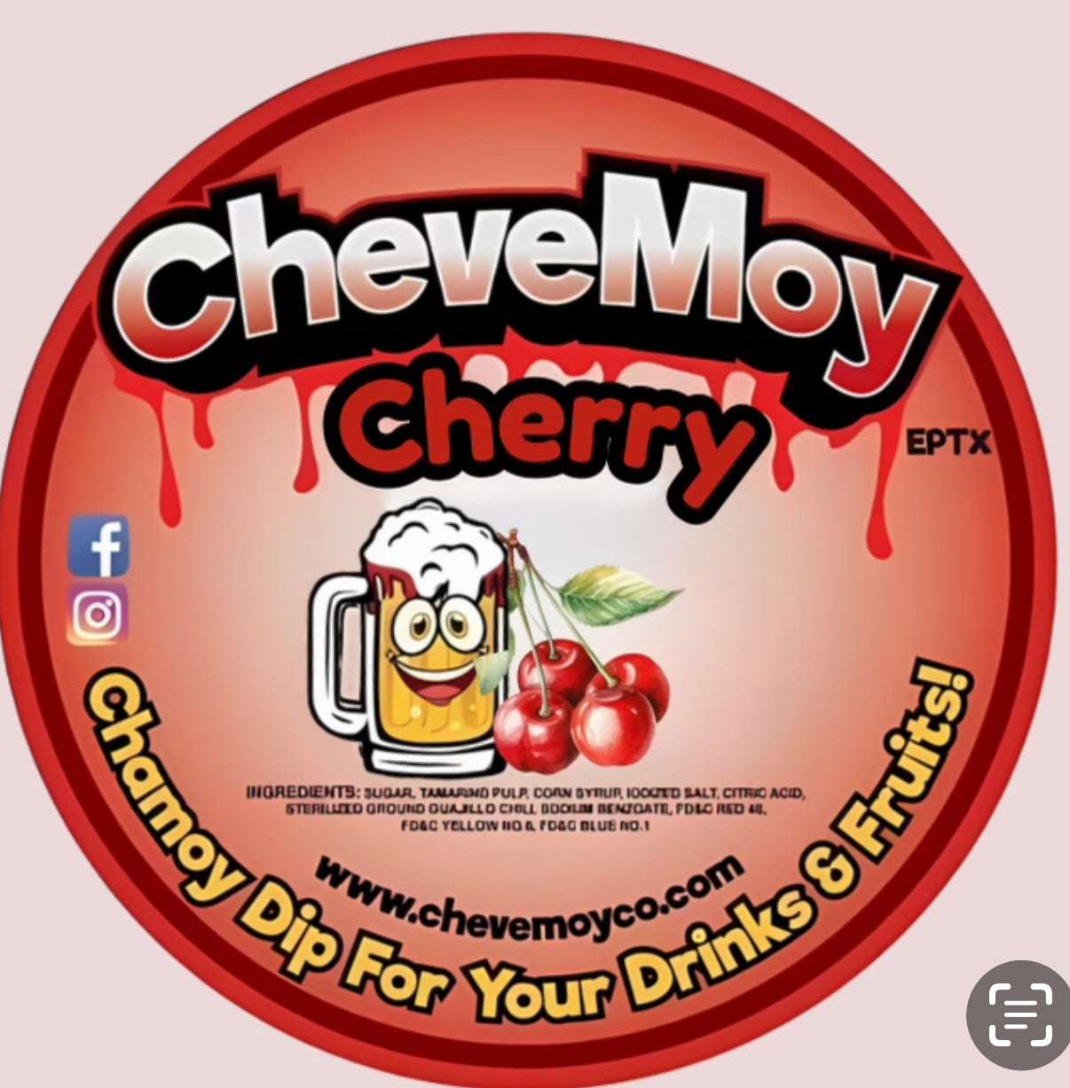 Cherry chamoy rim dip